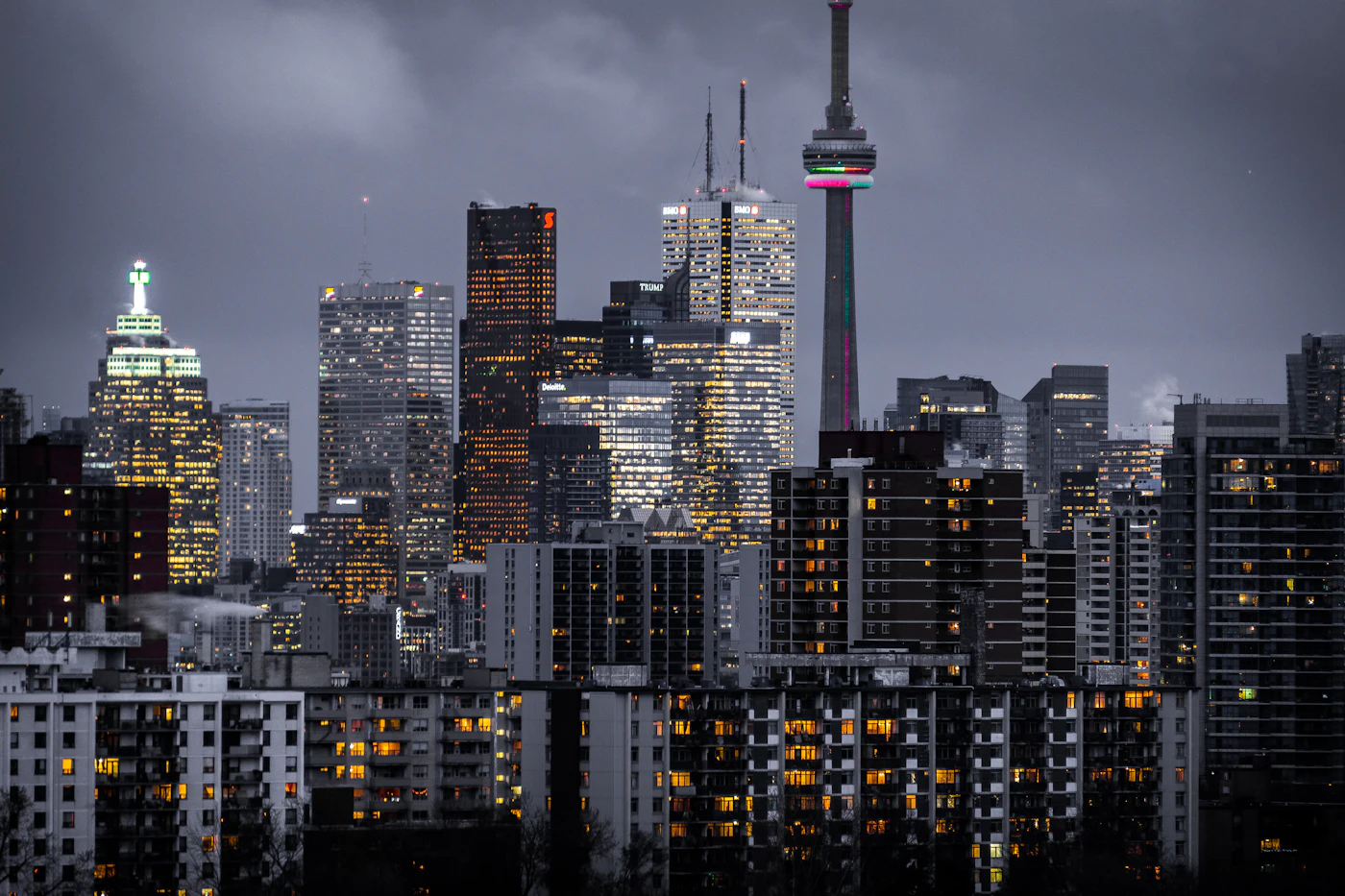 Dark modern architecture — structure and foundations