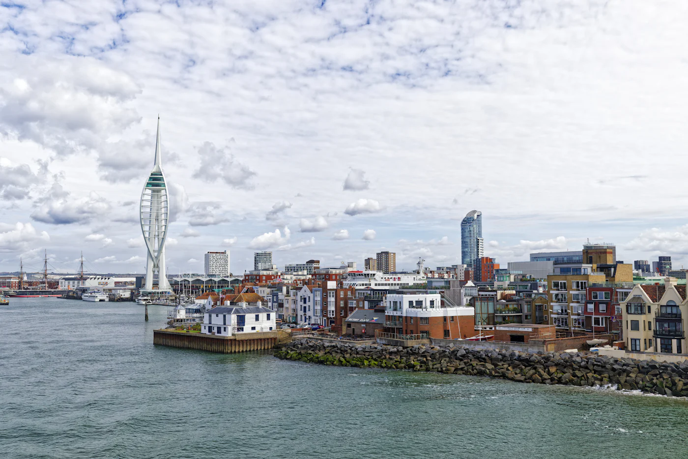 The Spinnaker Tower on the Portsmouth waterfront