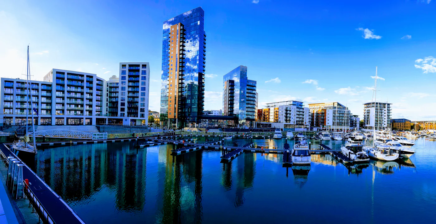 Ocean Village marina in Southampton